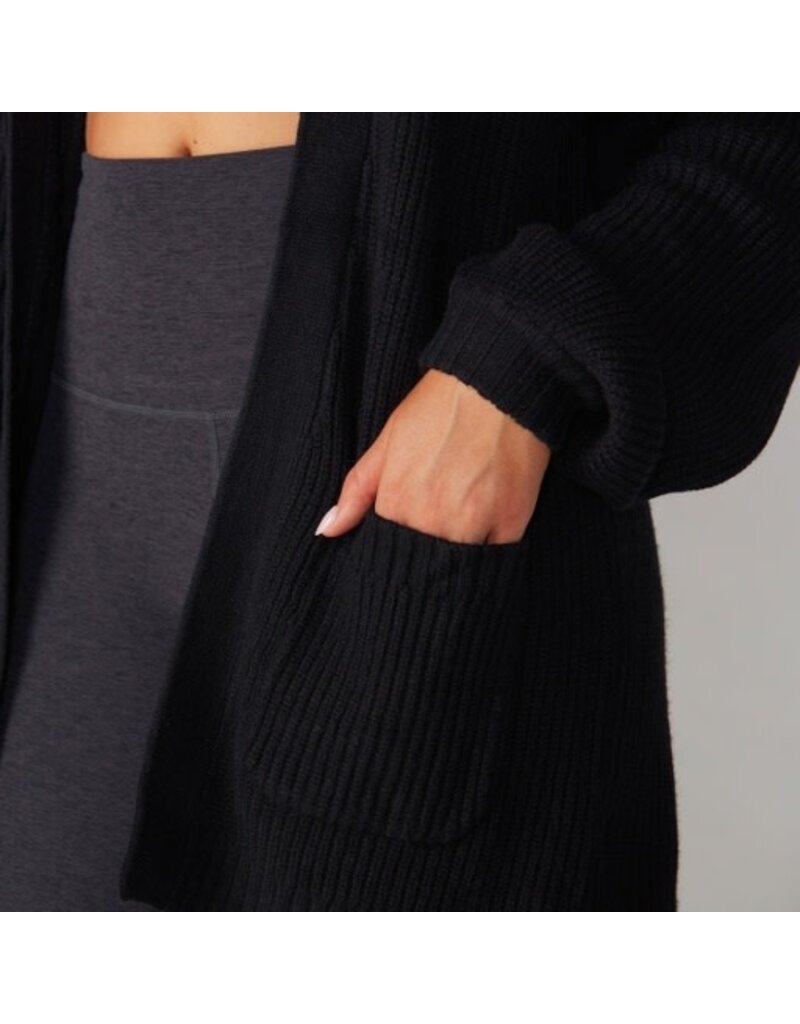 Thirty Three Threads Tavi Alpine Long Cardigan Ebony
