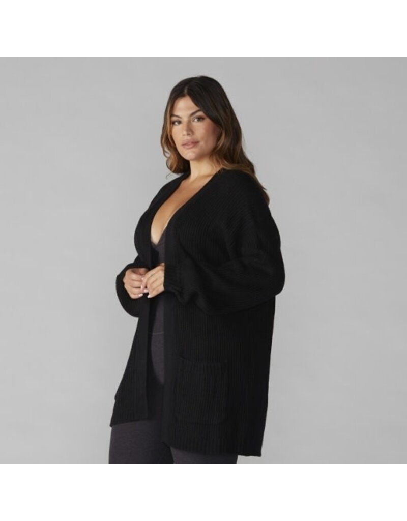 Thirty Three Threads Tavi Alpine Long Cardigan Ebony