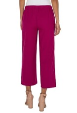Liverpool Los Angeles Liverpool Pull-on Wide Leg Crop Trouser 25 inch Fuchsia Kiss