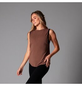 Thirty Three Threads Tavi High Neck Muscle Tank Clove Ebony
