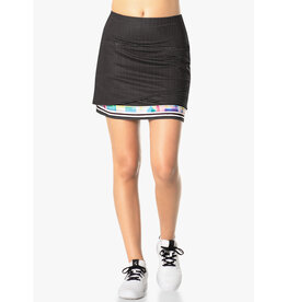 Lucky In Love Lucky In Love Hot Tropic Scallop Skort 17.5" Black