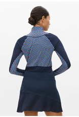 Rohnisch Rohnisch Bonnie Printed Long Sleeve Mock Logo Blue