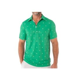 Criquet Criquet Flag Print Short Sleeve Shirt Green
