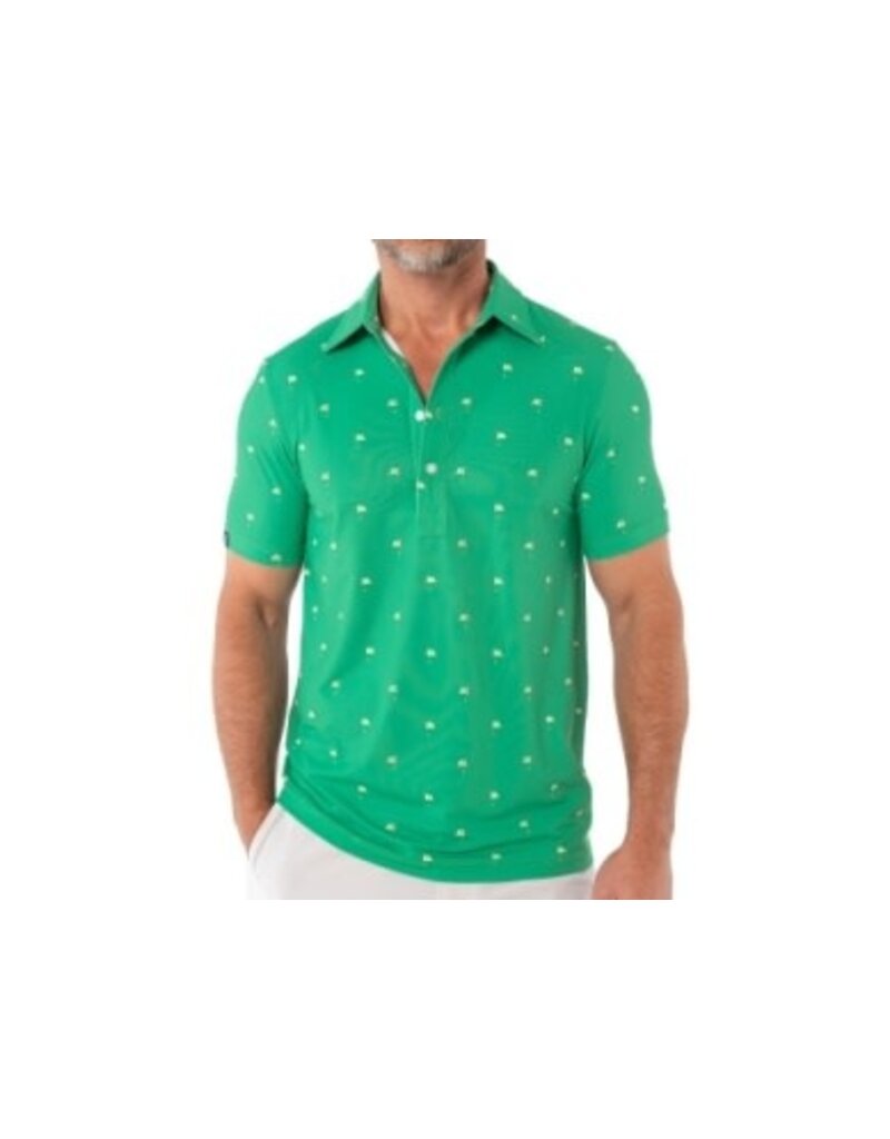 Criquet Criquet Flag Print Short Sleeve Shirt Green