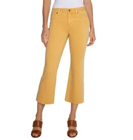 Liverpool Los Angeles Liverpool Hannah Cropped Flare w/Crop Hem 25.5" Inseam Flaxen Gold