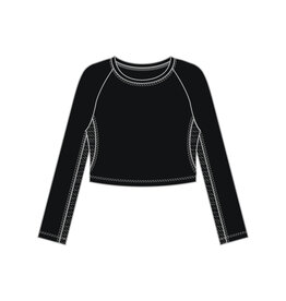 Tail Tennis Tail Sasha Crop Top Onyx