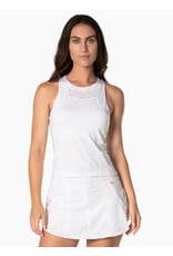 Lucky In Love Lucky In Love Lace Track Tank White