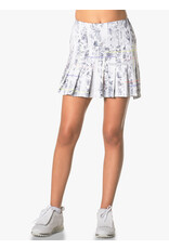 Lucky In Love Lucky In Love Electric Toile Pleated Skort 16" White