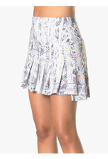 Lucky In Love Lucky In Love Electric Toile Pleated Skort 16" White