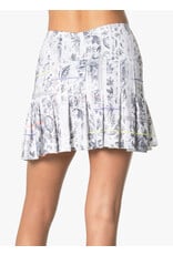 Lucky In Love Lucky In Love Electric Toile Pleated Skort 16" White