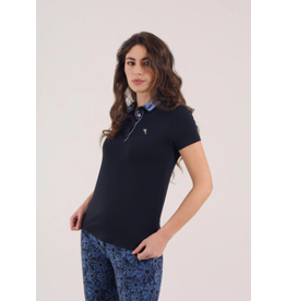 Chervo Amarilla Short Sleeve Polo Timeless Navy
