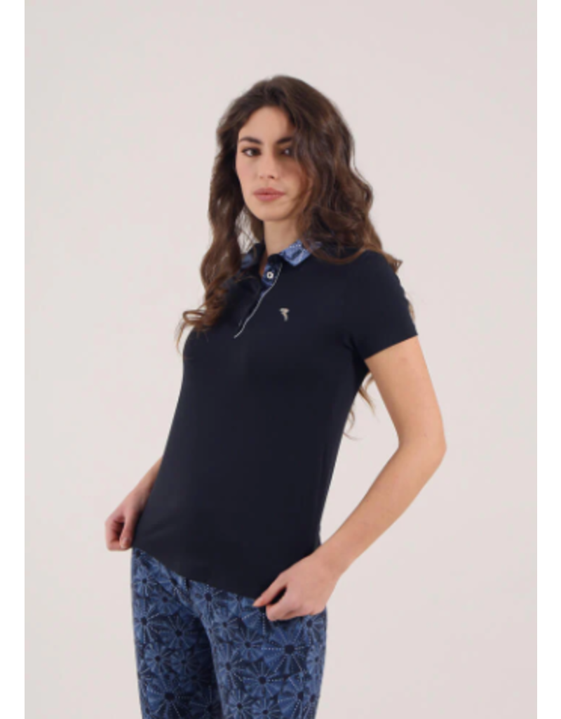 Chervo Amarilla Short Sleeve Polo Timeless Navy