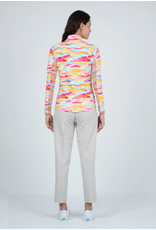 IBKul IBKul Jessie Long Sleeve Mock Watermelon