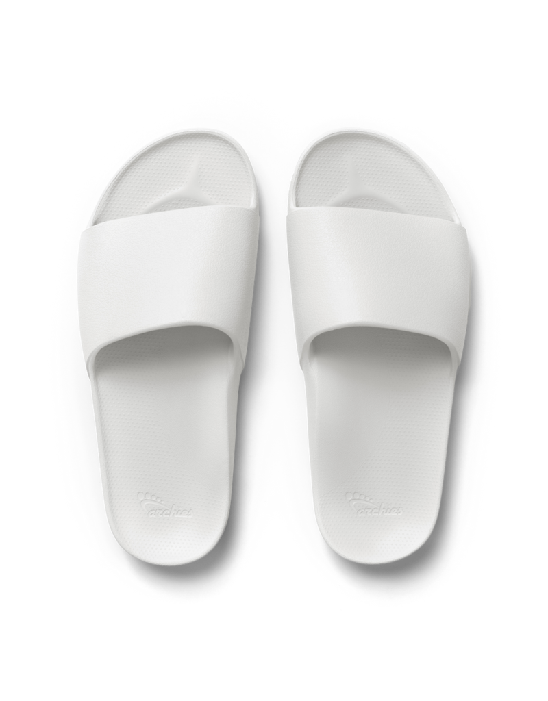 Archies Arch Support Slides White