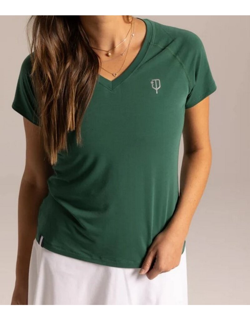 J Pritchard JPritchard Womens Short Sleeve Tee 5.0 Golf Green