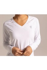 J Pritchard JPritchard Womens Long Sleeve Tee 5.0 Club White