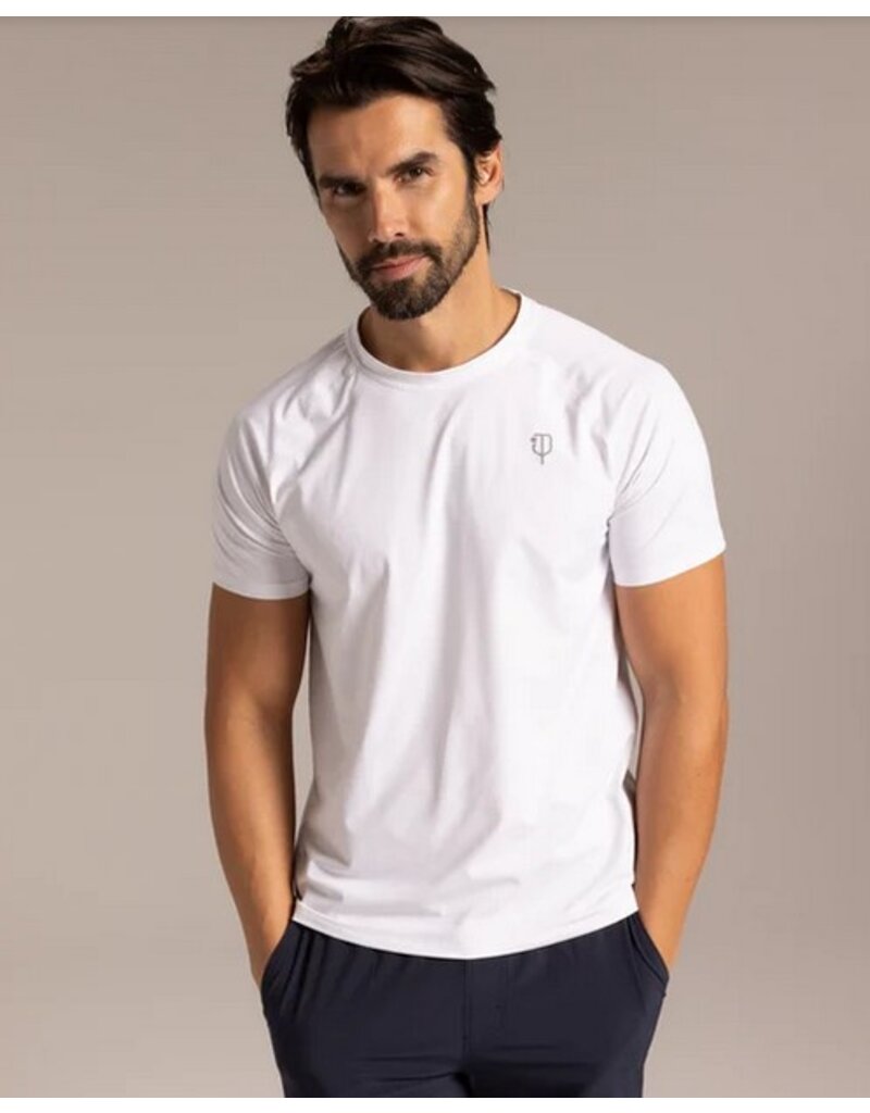 J Pritchard JPritchard Mens Short Sleeve Tee 5.0 Club White