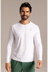J Pritchard JPritchard Mens Long Sleeve Tee 5.0 Club White