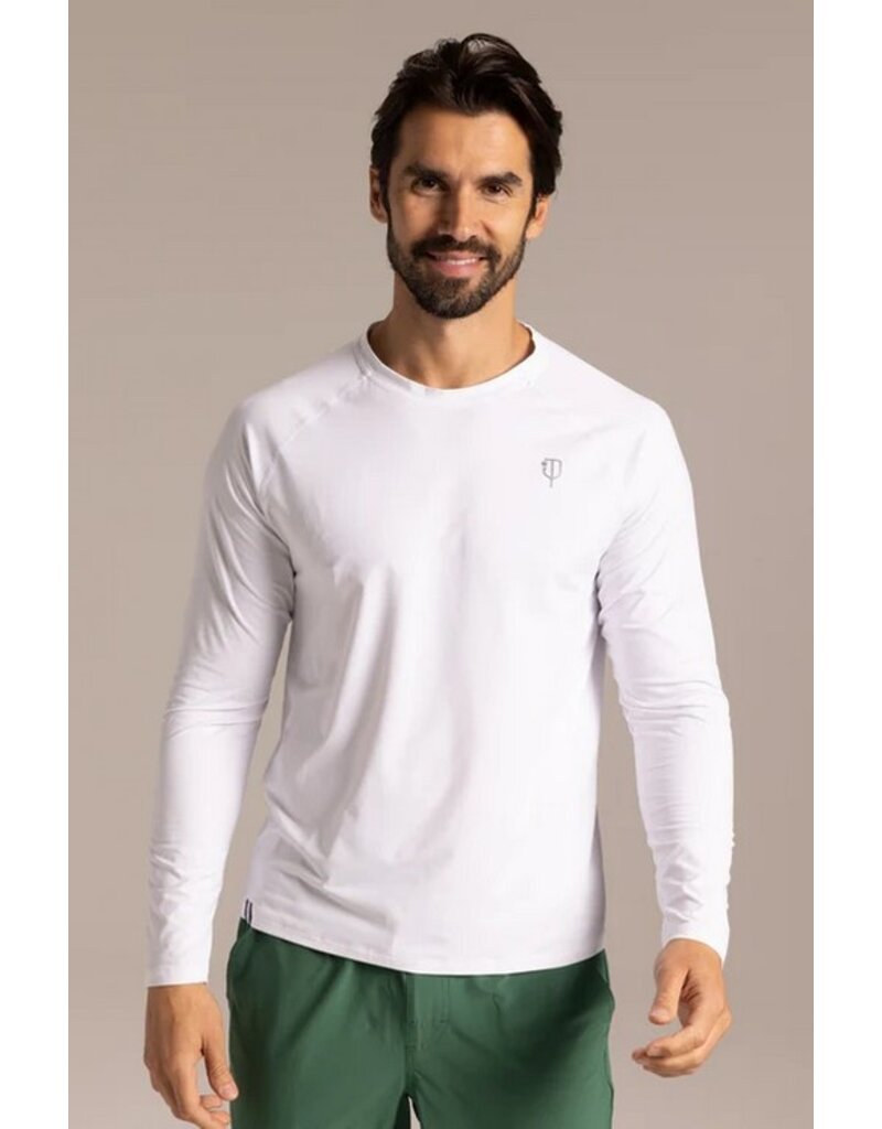 J Pritchard JPritchard Mens Long Sleeve Tee 5.0 Club White