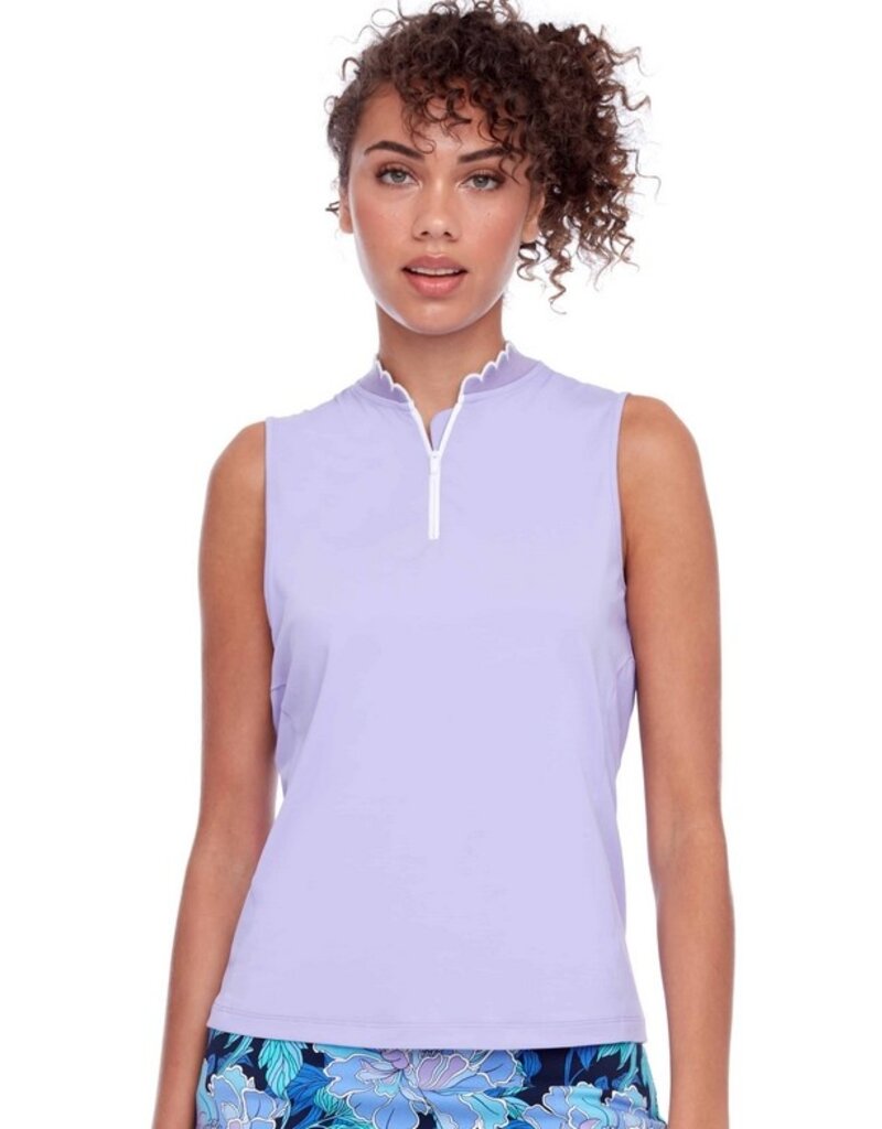 Swing Control Swing Control Velocity Sleeveless Scallop Neck Violet