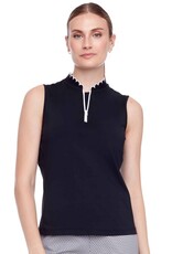 Swing Control Swing Control Velocity Sleeveless Scallop Neck Black