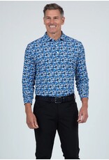 IBKul Ibkul Chaos Long Sleeve Polo Royal/Black