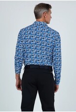 IBKul Ibkul Chaos Long Sleeve Polo Royal/Black