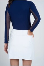 IBKul IBkul Solid Layered Skort White