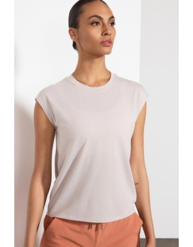 MPG Dynamic Crew Neck Short Sleeve Shirt Stone Alexandrite Active Golf Wear