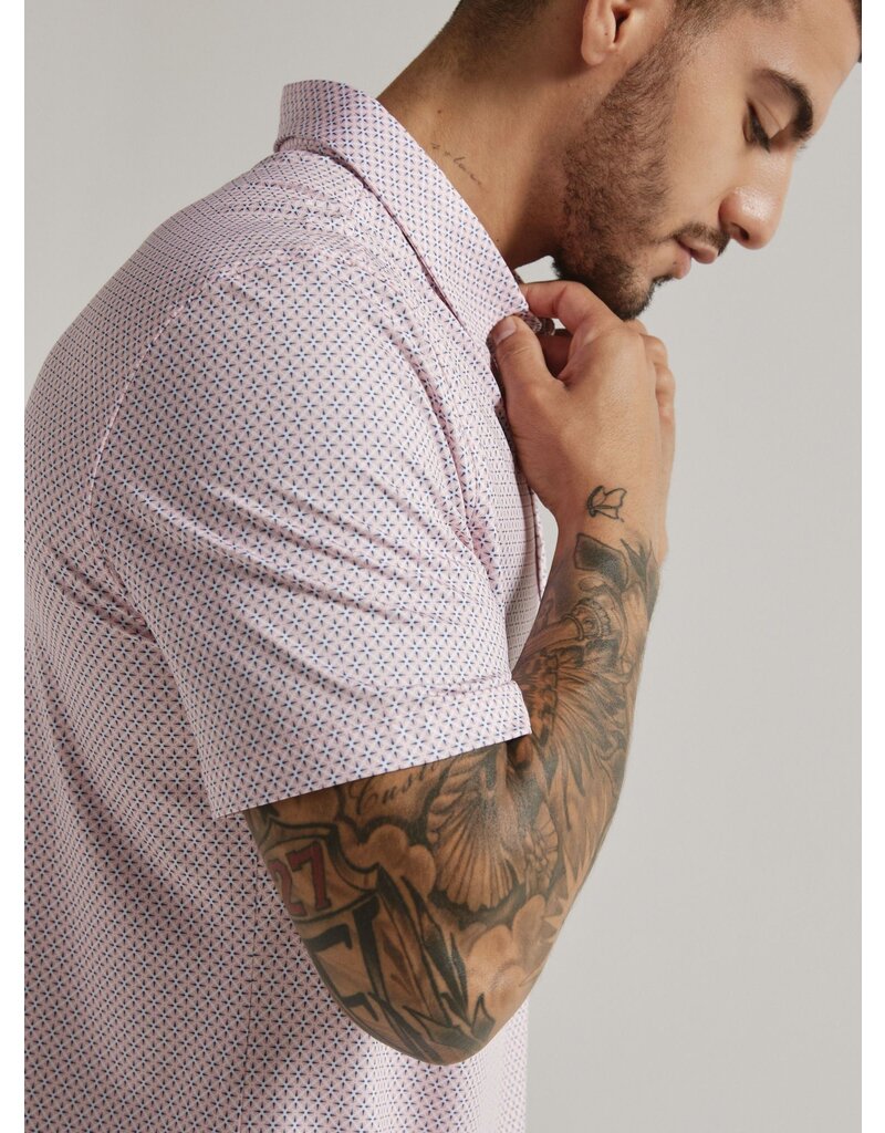 7 Diamonds 7 Diamonds Marquez Short Sleeve Shirt Coral