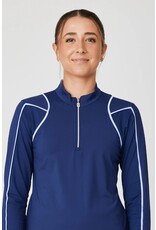 Sofibella Sofibella Lilac Dream Longsleeve Half Zip Navy