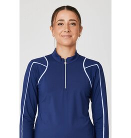 Sofibella Sofibella Lilac Dream Longsleeve Half Zip Navy