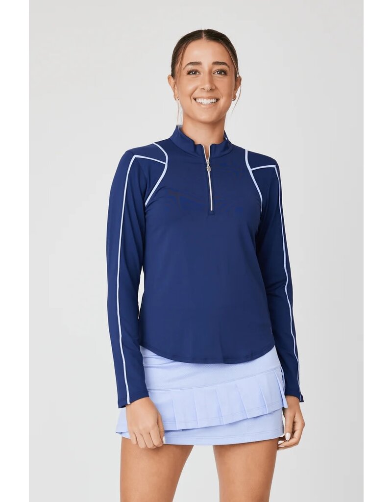 Sofibella Sofibella Lilac Dream Longsleeve Half Zip Navy