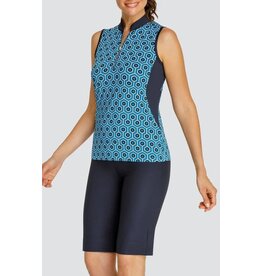Tail Tail Jewell Sleeveless Mandarin Collar Connection
