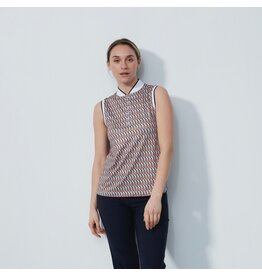 Daily Sports Daily Sports Delta Sleeveless Half Neck Navy Orange