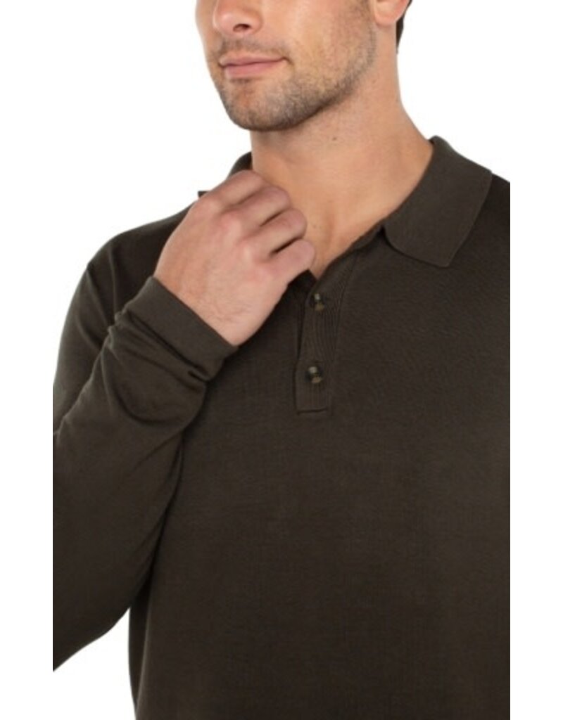 Liverpool Los Angeles Liverpool Men's Long Sleeve Knit Polo
