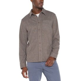 Liverpool Los Angeles Liverpool Men's Knit Long Sleeve Button Up Shirt