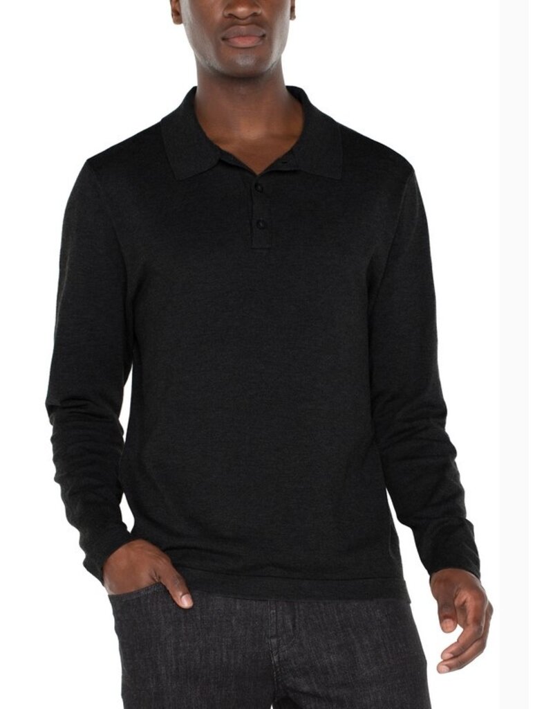 Liverpool Los Angeles Liverpool Men's Long Sleeve Knit Polo