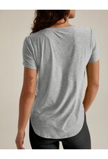 Beyond Yoga Beyond Yoga Featherweight on the Down Low Tee Silver Mist