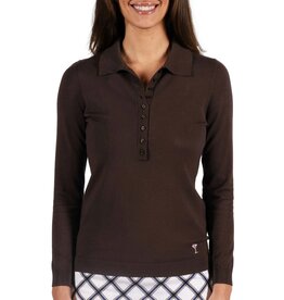 Golftini Golftini Long Sleeve Button Polo Sweater