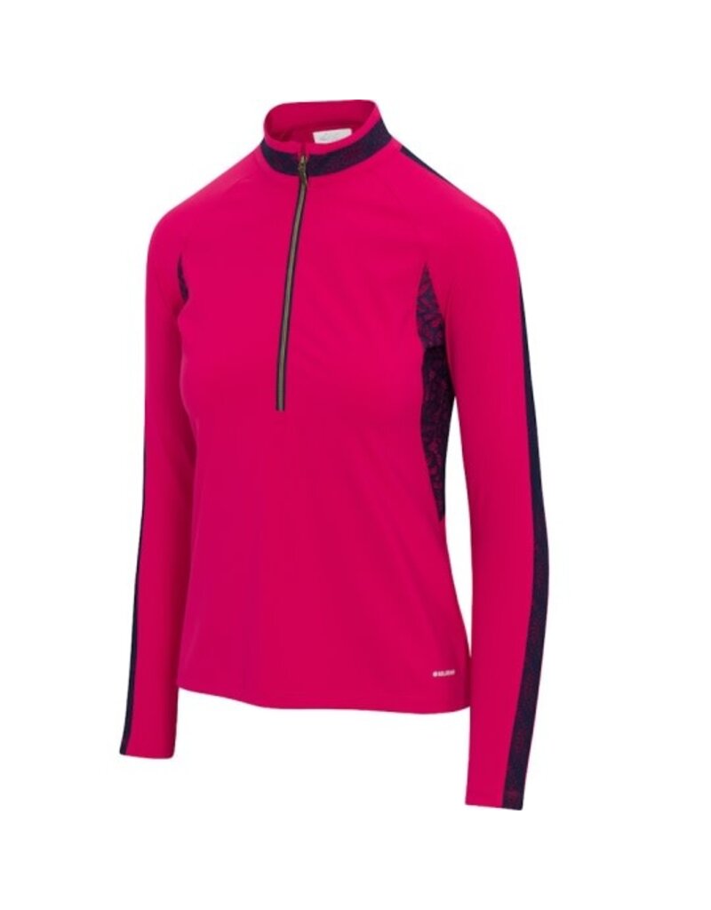 Greg Norman Greg Norman Imperial Long Sleeve Mock Neck 1/2 Zip French Parfait