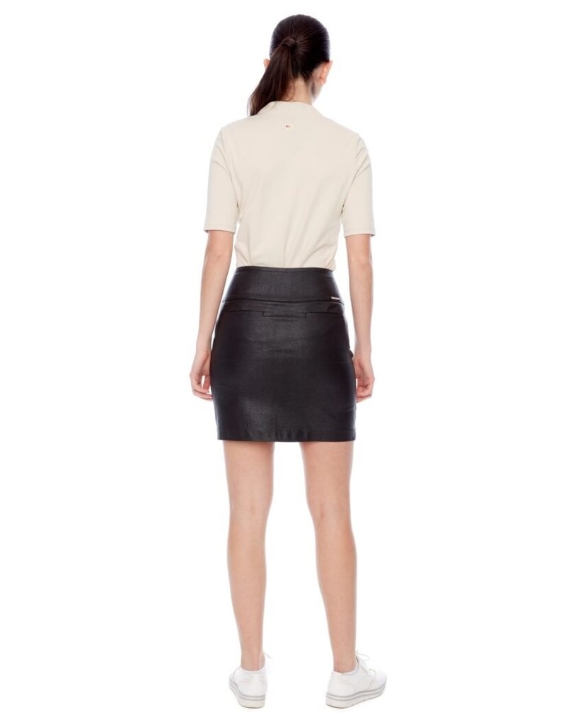 Swing Control Swing Control Snakeskin Vented Techno Skort 18" Black