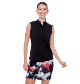 Swing Control Swing Control Velocity  Sleeveless Top Black Floral