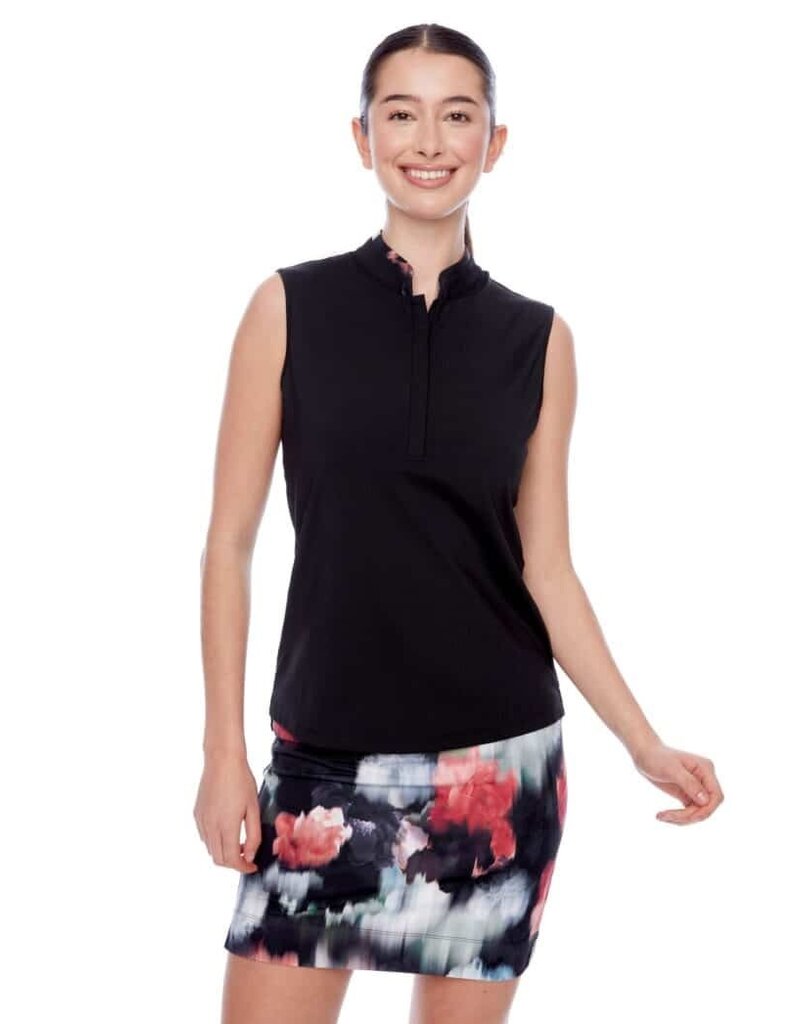 Swing Control Swing Control Velocity  Sleeveless Top Black Floral
