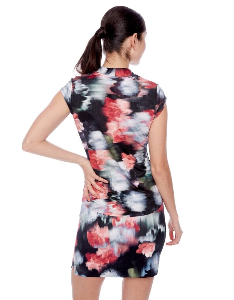 Swing Control Swing Control Velocity Cap Sleeve Black Floral