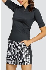 Tail Tail Atley Short Sleeve Funnel Neck Top Onyx
