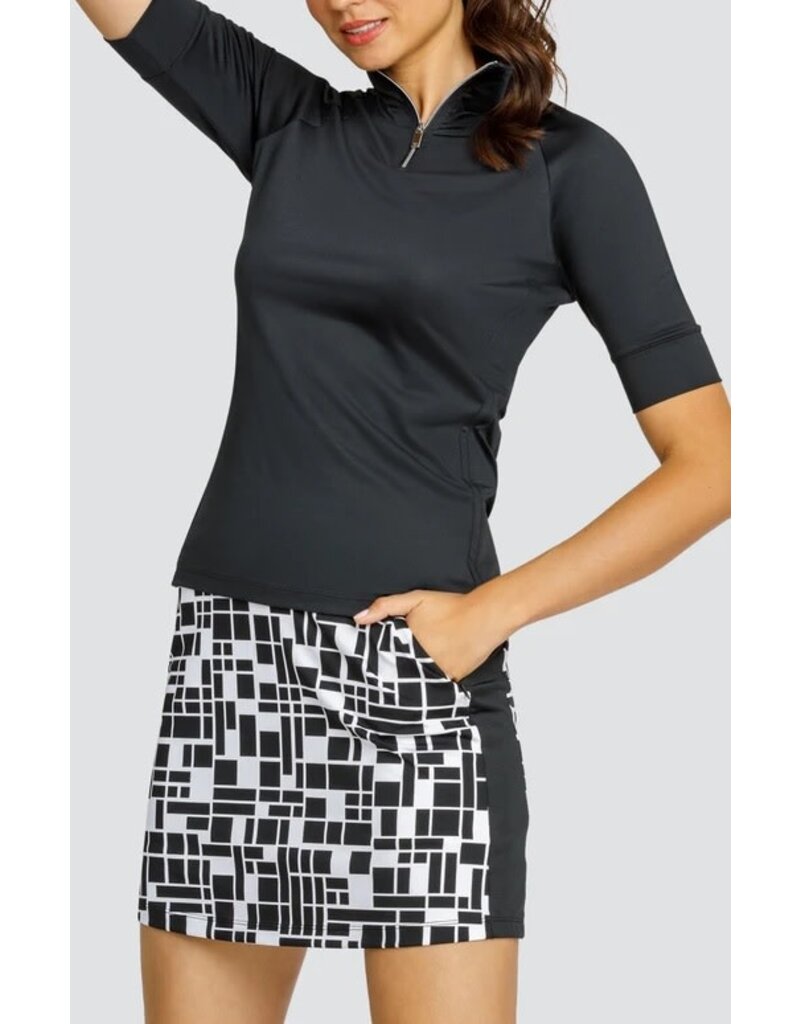 Tail Tail Atley Short Sleeve Funnel Neck Top Onyx