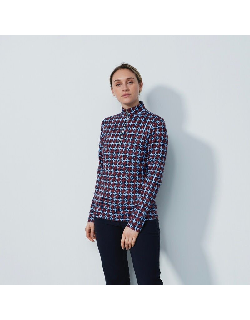 Daily Sports Daily Soirts Airdrie Long Sleeve Polo Umbria Red