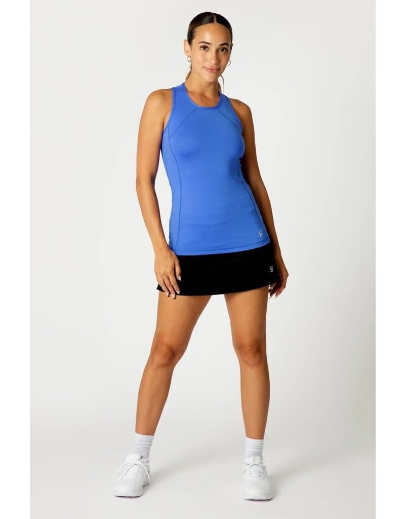 Sofibella Sofibella UV Racerback Tank Valley Blue