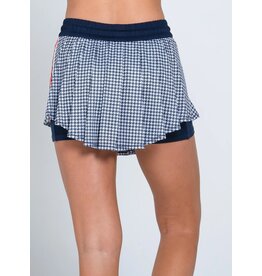 Lucky In Love Lucky in Love High Waist Skort Houndstooth Midnight